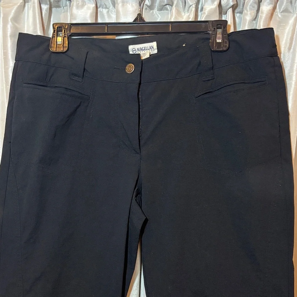 Women’s Hiking Pants, Magellan, Black, Large, straight leg